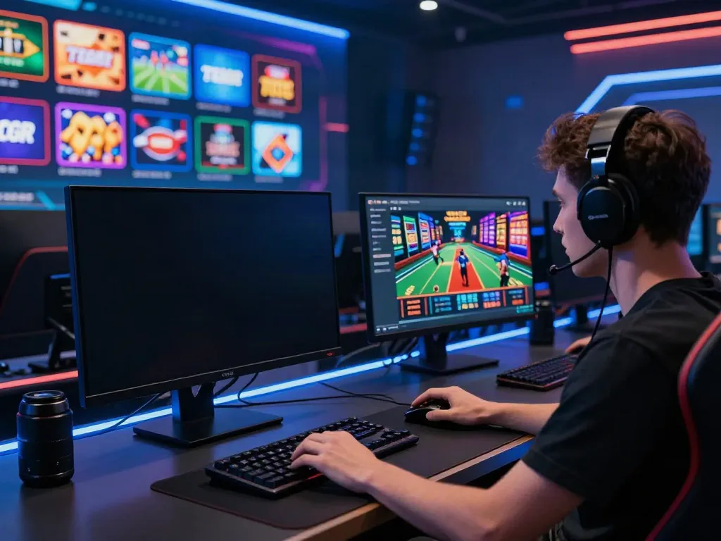 Engaging online gaming scene on https://ta88.network/ with immersive interface and dynamic gameplay.