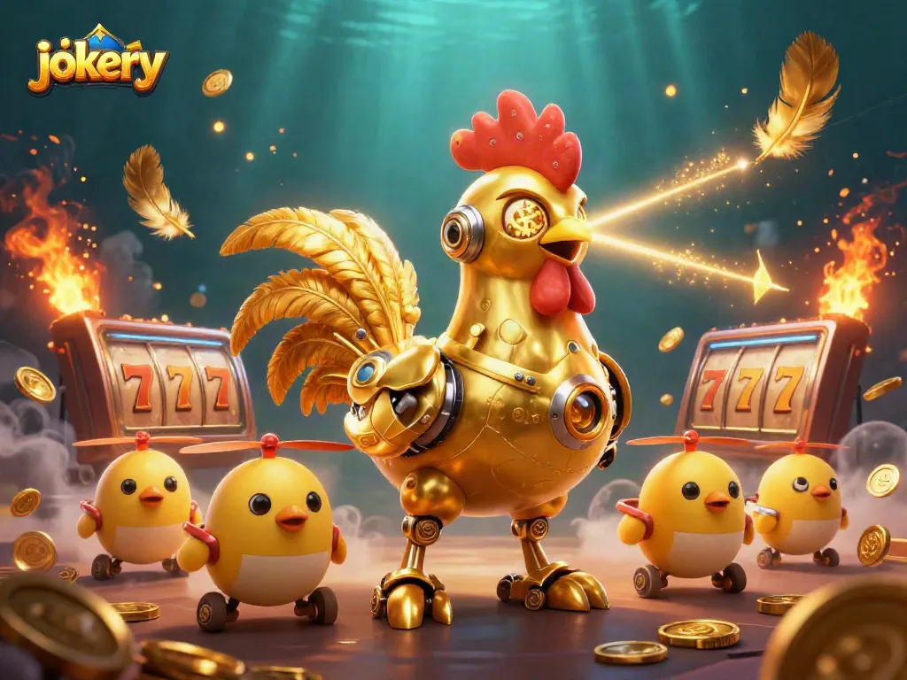Experience the excitement of jokery with a dynamic scene of a futuristic casino world.