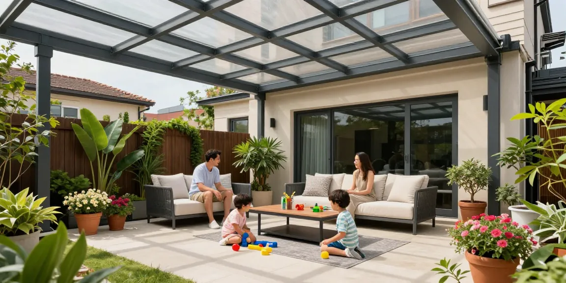 Moderne Terrassenüberdachungen für entspannte Familientage im Freien