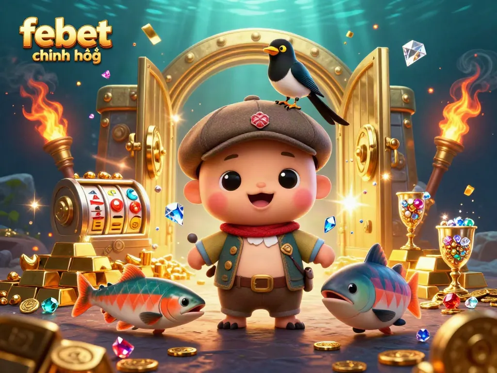 Engage with exhilarating games at febet chính thức featuring vibrant cartoon characters and casino elements.