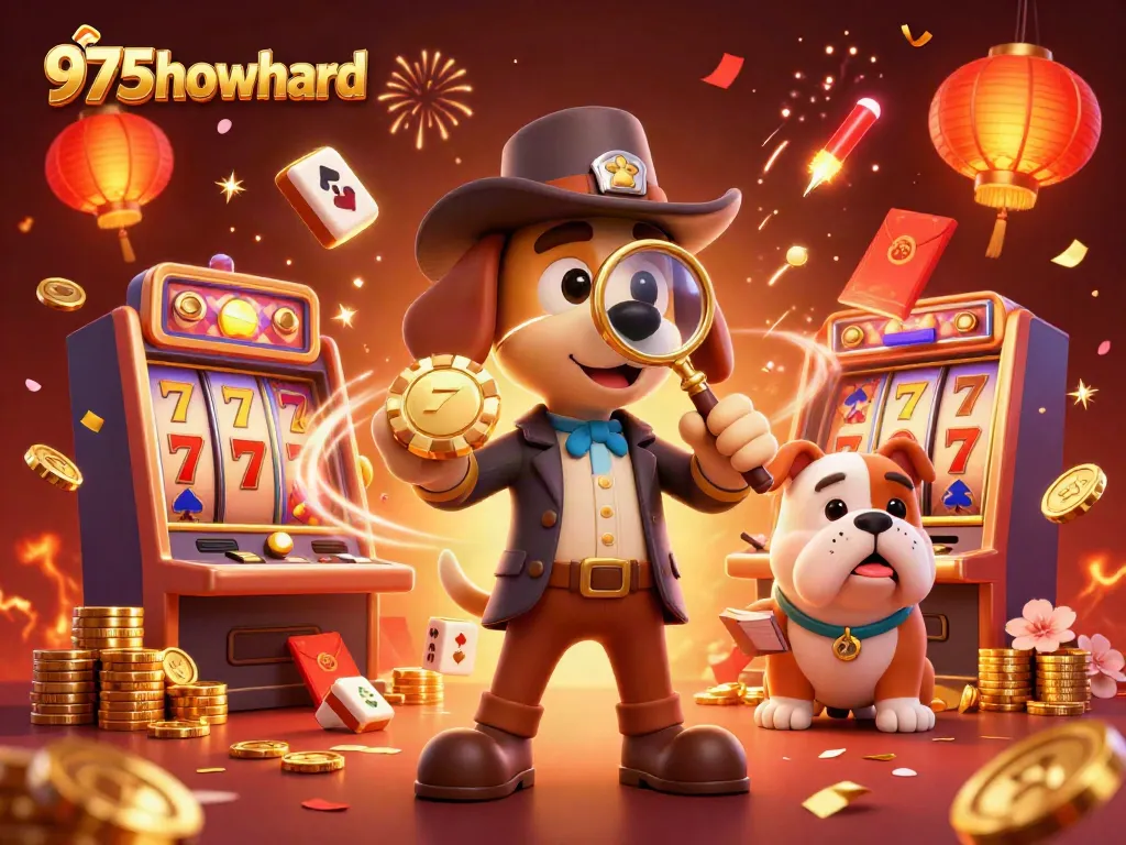 Explore captivating 975howard casino action with 3D characters uncovering treasures and gaming elements.