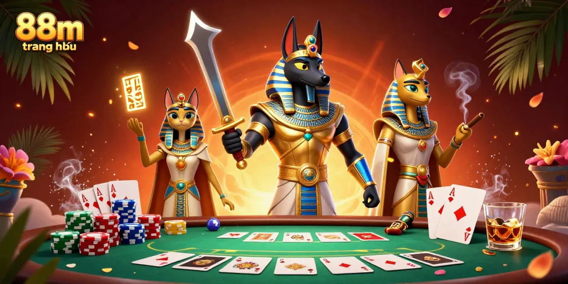 Experience thrilling moments at 88m trang chủ with vibrant poker action and ancient characters.
